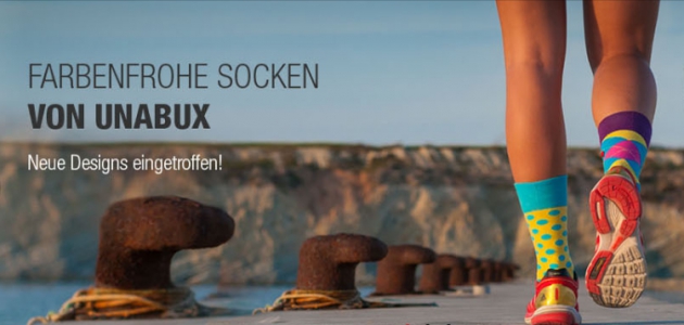 Farbenfrohe Socken von Unabux bei Boxxers entdecken