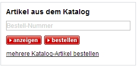 Direktbestellung aus dem Katalog